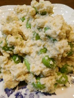 簡単♪ねりごまと枝豆の白和え☆-レシピのメイン写真