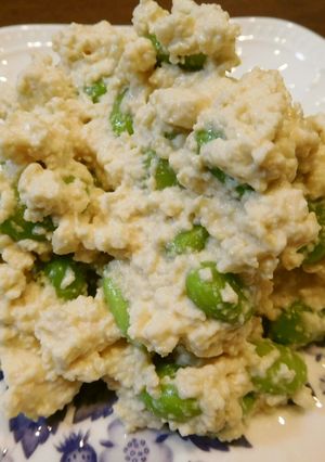 簡単♪ねりごまと枝豆の白和え☆-レシピのメイン写真