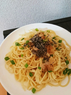 簡単節約ランチ☆めんつゆマヨ塩昆布パスタ-レシピのメイン写真
