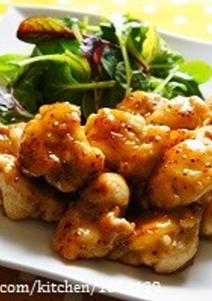 鶏肩肉で☆ハニーマスタードチキン-レシピのメイン写真