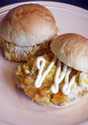 カニ玉ミニバーガー♪-レシピのメイン写真