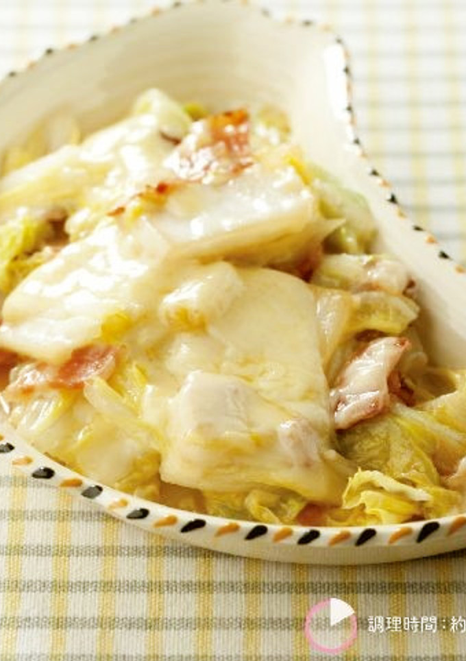 ハクサイとベーコンのとろとろチーズ焼き-レシピのメイン写真