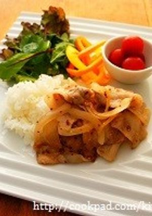 cafeごはん♪ハニーマスタードポーク-レシピのメイン写真