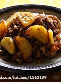 牛肉とじゃがいものハニーマスタード炒め-レシピのメイン写真