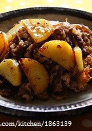 牛肉とじゃがいものハニーマスタード炒め-レシピのメイン写真