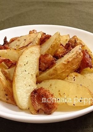 じゃがいもと鶏皮のマヨ醤油オーブン焼き-レシピのメイン写真