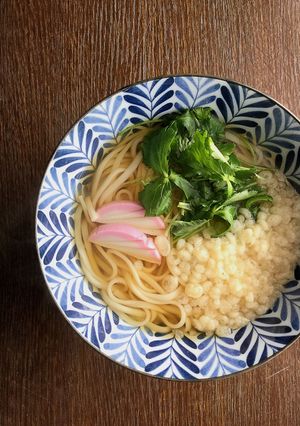 三つ葉うどん。-レシピのメイン写真