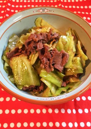 牛キャベポン酢炒め-レシピのメイン写真