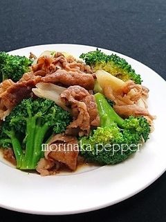 牛肉とブロッコリー・長ネギの甘辛中華炒め-レシピのメイン写真