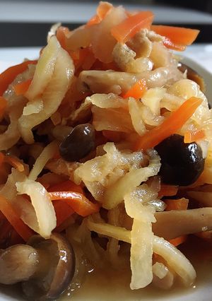 簡単✩フライパンで切り干し大根の煮物-レシピのメイン写真