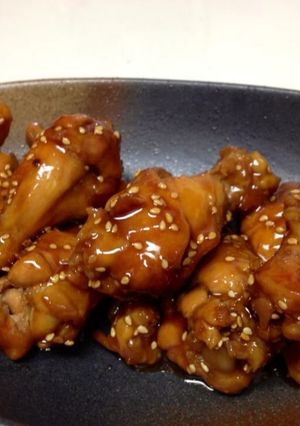 砂糖不使用!手羽元の甘辛煮☆黄金タレ-レシピのメイン写真