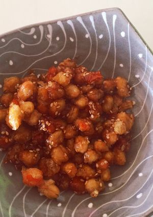 大豆を食べよう!大豆と人参の甘辛揚げ-レシピのメイン写真