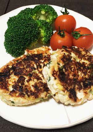 妊婦ご飯★粉いらず！鮭と豆腐の簡単バーグ-レシピのメイン写真