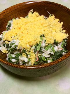 ほうれん草のミモザサラダ-レシピのメイン写真