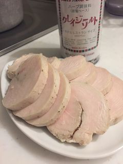 手抜き!クレイジーソルトで鶏ハム♪-レシピのメイン写真