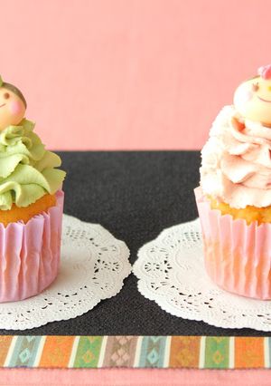 ひなまつりに♡大豆粉のカップケーキ-レシピのメイン写真