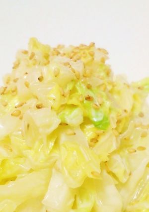 超簡単！！白菜をレンジでセサミサラダ♪-レシピのメイン写真