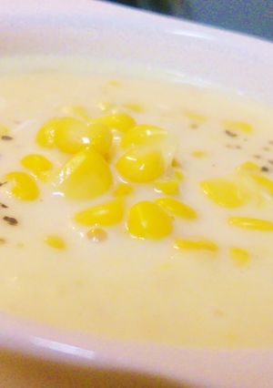 簡単!美味しい!豆乳でコーンポタージュ♪-レシピのメイン写真