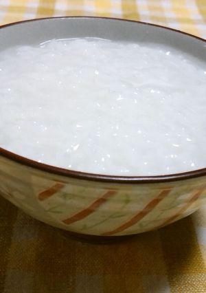 レンジで五倍粥(茶碗4杯・浸して炊く)-レシピのメイン写真
