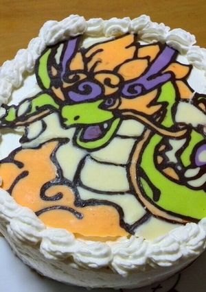 妖怪ウォッチのリュウジンのケーキ-レシピのメイン写真