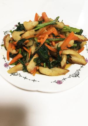 ♡春菊とちくわの炒め物♡-レシピのメイン写真