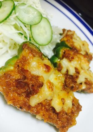 余ったミートソースで♡肉詰めピーマン-レシピのメイン写真