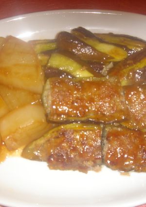 ナスの簡単肉詰め-レシピのメイン写真