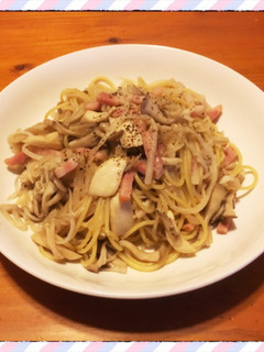 きのこたっぷりガーリックバター醤油パスタ-レシピのメイン写真