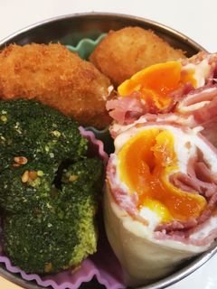 お弁当のおかず♡ハムエッグの生春巻き-レシピのメイン写真