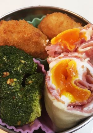 お弁当のおかず♡ハムエッグの生春巻き-レシピのメイン写真