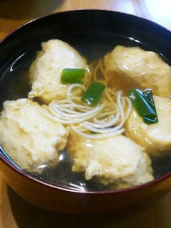 ふわぷり☆鶏団子にゅうめん-レシピのメイン写真