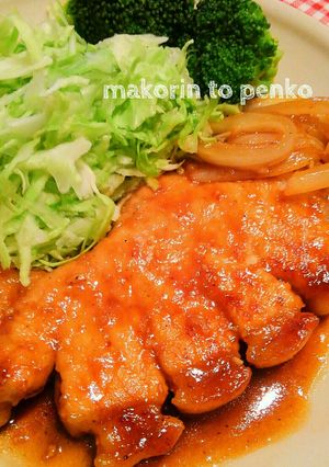 豚ロース厚切りの絶品コク旨ソーストンテキ-レシピのメイン写真