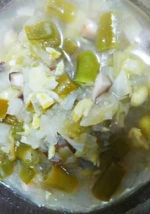 打ち豆と緑の野菜の岩塩スープ-レシピのメイン写真