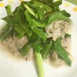 ラム肉とニラのレモン風味炒め