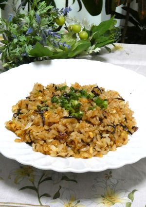 焦がしマヨネーズと塩昆布で！背徳の絶品炒飯🌼-レシピのメイン写真