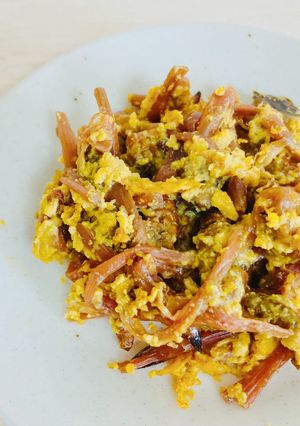 つくしの佃煮の卵炒め-レシピのメイン写真