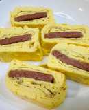 ポークランチョンミートが入った🥚玉子焼き