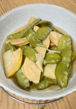 筍と絹さやえんどうの煮物-レシピのメイン写真
