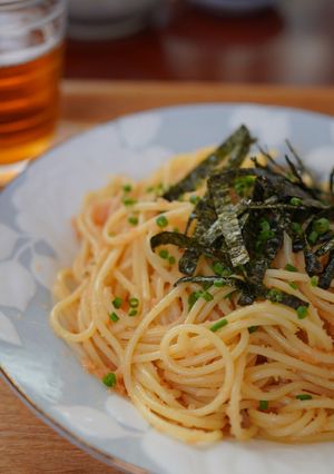 たらこバタースパゲティ-レシピのメイン写真