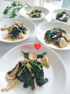 ほうれん草とエリンギのバター醤油炒め-レシピのメイン写真