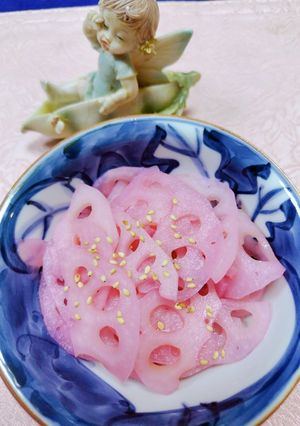 蓮根の梅酢漬け-レシピのメイン写真