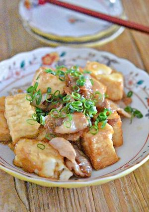豚バラ厚揚げ豆腐のオイスターソース炒め-レシピのメイン写真
