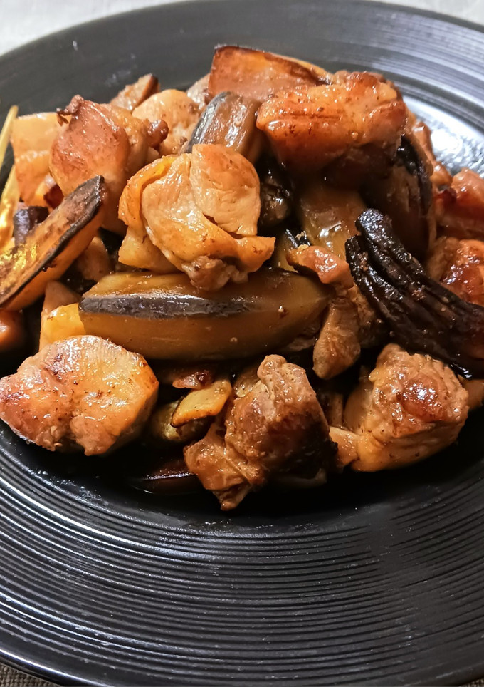 鶏もも肉となすの甘酢炒め-レシピのメイン写真