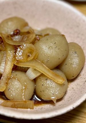 おつまみ玉ねぎと一緒にピリ辛玉こんにゃく-レシピのメイン写真