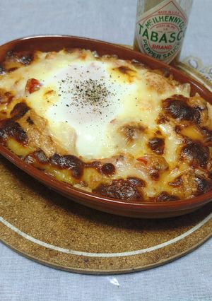味付けこれだけ、その後焼くだけな簡単ドリアもどき-レシピのメイン写真