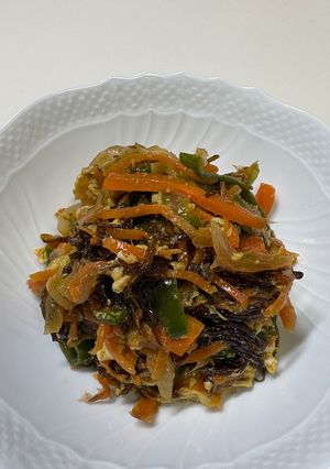 もずくと余り野菜の人参しりしり-レシピのメイン写真