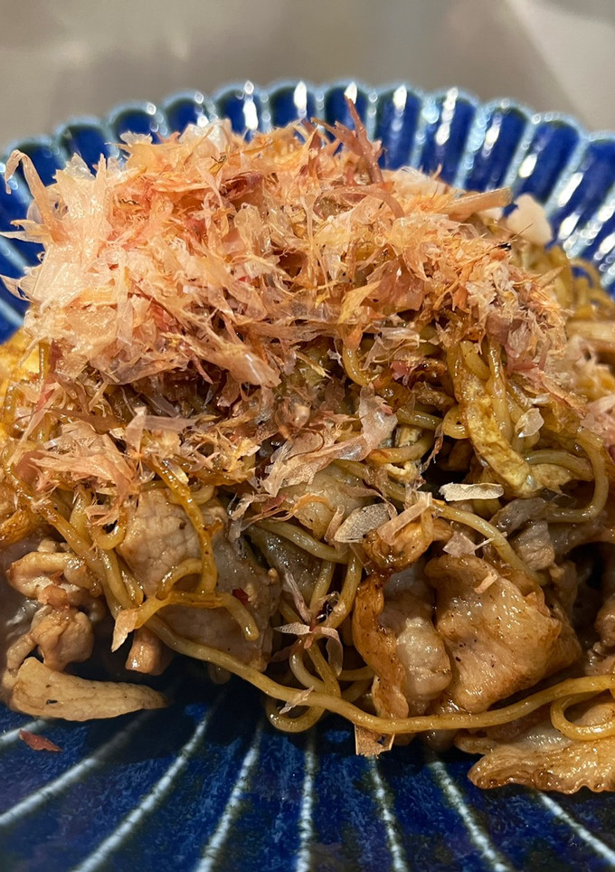 油揚げたっぷり！豚バラ肉のソース焼きそば-レシピのメイン写真