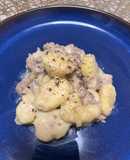 さつまいもニョッキ豆乳クリーム