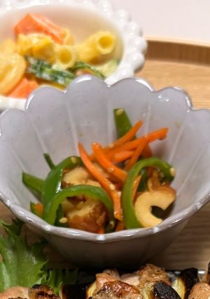 にんじんとピーマンとちくわのきんぴら-レシピのメイン写真