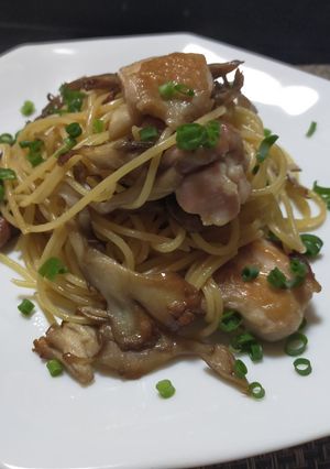 舞茸と鶏もも肉の和風パスタ-レシピのメイン写真